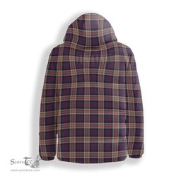 ScotsTee Shop Scottish Carnegie 2 Crest Tartan Down Jacket Winter White Duck Down Plaid