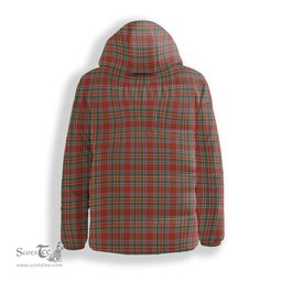 ScotsTee Shop Scottish Donald of Lochmaddy Ancient Crest Tartan Down Jacket Winter White Duck Down Plaid