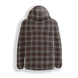 ScotsTee Shop Scottish Douglas Ancient Dress WCWM Crest Tartan Down Jacket Winter White Duck Down Plaid