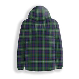 ScotsTee Shop Scottish Davidson of Tulloch Modern Crest Tartan Down Jacket Winter White Duck Down Plaid