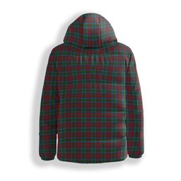 ScotsTee Shop Scottish Christie, Keith & Family Crest Tartan Down Jacket Winter White Duck Down Plaid