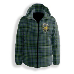 ScotsTee Shop Scottish Campbell of Argyll 1815 Ancient 2 Crest Tartan Down Jacket Winter White Duck Down Plaid