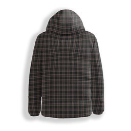 ScotsTee Shop Scottish Christie (London) Hunting Crest Tartan Down Jacket Winter White Duck Down Plaid