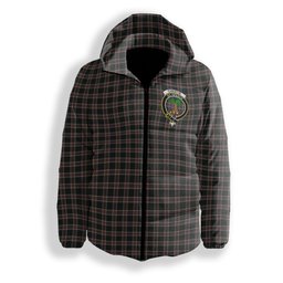 ScotsTee Shop Scottish Christie (London) Hunting Crest Tartan Down Jacket Winter White Duck Down Plaid