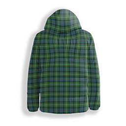 ScotsTee Shop Scottish Davidson of Tulloch Ancient Crest Tartan Down Jacket Winter White Duck Down Plaid