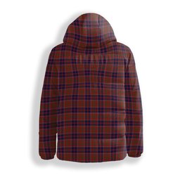 ScotsTee Shop Scottish Cameron of Locheil Original Crest Tartan Down Jacket Winter White Duck Down Plaid