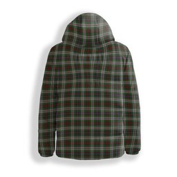 ScotsTee Shop Scottish Fraser Hunting Dress Crest Tartan Down Jacket Winter White Duck Down Plaid