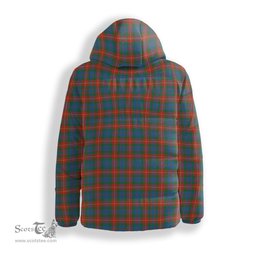 ScotsTee Shop Scottish Fraser of Lovat Ancient Crest Tartan Down Jacket Winter White Duck Down Plaid