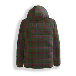 ScotsTee Shop Scottish Grant of Monymusk Crest Tartan Down Jacket Winter White Duck Down Plaid