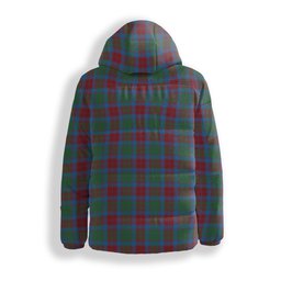 ScotsTee Shop Scottish Fraser of Altyre Ancient Crest Tartan Down Jacket Winter White Duck Down Plaid