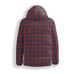 ScotsTee Shop Scottish Fraser of Lovat Modern Crest Tartan Down Jacket Winter White Duck Down Plaid