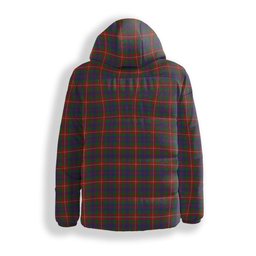ScotsTee Shop Scottish Fraser of Lovat Crest Tartan Down Jacket Winter White Duck Down Plaid