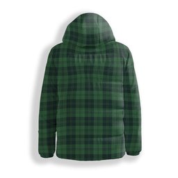 ScotsTee Shop Scottish Erskine Hunting Modern Crest Tartan Down Jacket Winter White Duck Down Plaid