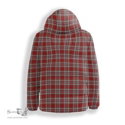ScotsTee Shop Scottish Drummond of Perth Dress 3 Crest Tartan Down Jacket Winter White Duck Down Plaid