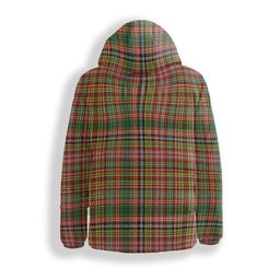 ScotsTee Shop Scottish Drummond of Strathallan Ancient Crest Tartan Down Jacket Winter White Duck Down Plaid