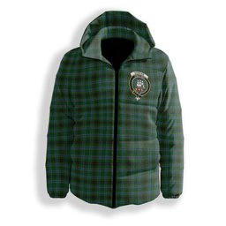 ScotsTee Shop Scottish Duncan of Sketraw Crest Tartan Down Jacket Winter White Duck Down Plaid