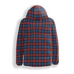 ScotsTee Shop Scottish Graham of Menteith Red Ancient Crest Tartan Down Jacket Winter White Duck Down Plaid