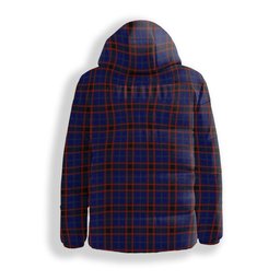 ScotsTee Shop Scottish Home Modern Crest Tartan Down Jacket Winter White Duck Down Plaid