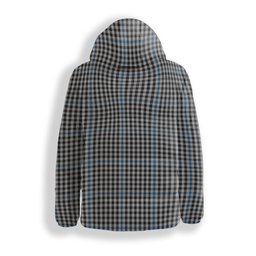 ScotsTee Shop Scottish Gladstone Crest Tartan Down Jacket Winter White Duck Down Plaid