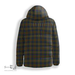 ScotsTee Shop Scottish Fraser Hunting Crest Tartan Down Jacket Winter White Duck Down Plaid