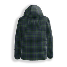 ScotsTee Shop Scottish Graham of Montrose 3 Crest Tartan Down Jacket Winter White Duck Down Plaid