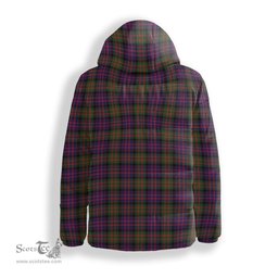 ScotsTee Shop Scottish McDonald Modern Crest Tartan Down Jacket Winter White Duck Down Plaid