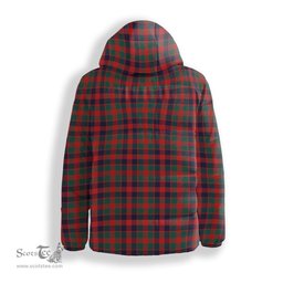 ScotsTee Shop Scottish McGowan Modern Crest Tartan Down Jacket Winter White Duck Down Plaid