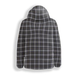 ScotsTee Shop Scottish Stewart Dress Blue Crest Tartan Down Jacket Winter White Duck Down Plaid