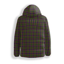 ScotsTee Shop Scottish Stephenson Old Crest Tartan Down Jacket Winter White Duck Down Plaid