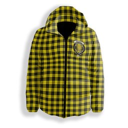 ScotsTee Shop Scottish McLeod of Lewis Modern Crest Tartan Down Jacket Winter White Duck Down Plaid