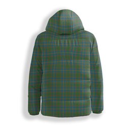 ScotsTee Shop Scottish Strange of Balkaskie Ancient Crest Tartan Down Jacket Winter White Duck Down Plaid