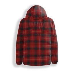 ScotsTee Shop Scottish MacIver Modern Crest Tartan Down Jacket Winter White Duck Down Plaid