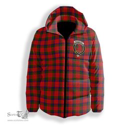 ScotsTee Shop Scottish McNeacail of Scorrybreac Crest Tartan Down Jacket Winter White Duck Down Plaid