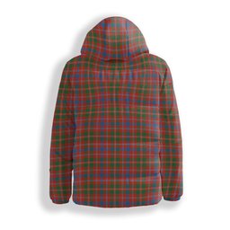 ScotsTee Shop Scottish MacDonald of Glenaladale Ancient Crest Tartan Down Jacket Winter White Duck Down Plaid