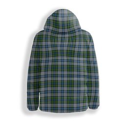 ScotsTee Shop Scottish McNeil Dress Crest Tartan Down Jacket Winter White Duck Down Plaid