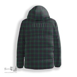 ScotsTee Shop Scottish Sinclair Hunting Modern Clan Crest Tartan Down Jacket Winter White Duck Down Plaid