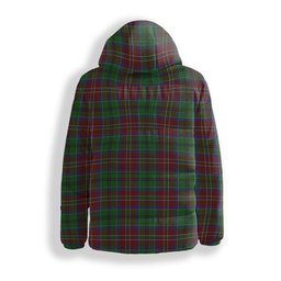 ScotsTee Shop Scottish MacCulloch Crest Tartan Down Jacket Winter White Duck Down Plaid