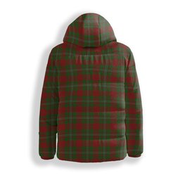 ScotsTee Shop Scottish Strange Crest Tartan Down Jacket Winter White Duck Down Plaid