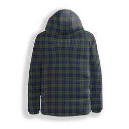 ScotsTee Shop Scottish McLaren Crest Tartan Down Jacket Winter White Duck Down Plaid