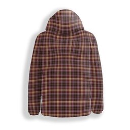 ScotsTee Shop Scottish MacKay of Strathnaver Modern Crest Tartan Down Jacket Winter White Duck Down Plaid