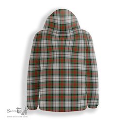 ScotsTee Shop Scottish MacDuff Dress Ancient Crest Tartan Down Jacket Winter White Duck Down Plaid