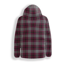 ScotsTee Shop Scottish Little of Morton Rigg Modern Crest Tartan Down Jacket Winter White Duck Down Plaid