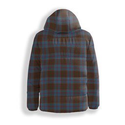 ScotsTee Shop Scottish McGregor Hastie Crest Tartan Down Jacket Winter White Duck Down Plaid