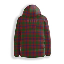 ScotsTee Shop Scottish Ross 6 Crest Tartan Down Jacket Winter White Duck Down Plaid