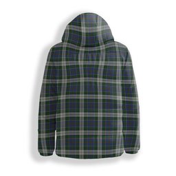 ScotsTee Shop Scottish McInnes Dress Crest Tartan Down Jacket Winter White Duck Down Plaid