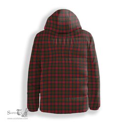 ScotsTee Shop Scottish MacDuff Crest Tartan Down Jacket Winter White Duck Down Plaid