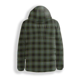 ScotsTee Shop Scottish MacIver Family Crest Tartan Down Jacket Winter White Duck Down Plaid