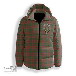 ScotsTee Shop Scottish MacDonald of Glencoe Ancient Crest Tartan Down Jacket Winter White Duck Down Plaid