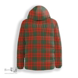 ScotsTee Shop Scottish McAuley Ancient Crest Tartan Down Jacket Winter White Duck Down Plaid