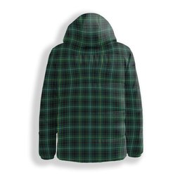 ScotsTee Shop Scottish MacIver Hunting Modern Crest Tartan Down Jacket Winter White Duck Down Plaid